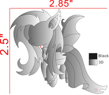 Load image into Gallery viewer, 3D Goth Flutterbat (Open) 2-6 Months