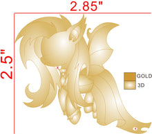 Load image into Gallery viewer, 3D Goth Flutterbat (Open) 2-6 Months