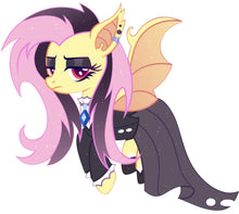 Load image into Gallery viewer, 3D Goth Flutterbat (Open) 2-6 Months