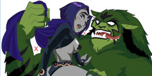 Load image into Gallery viewer, Raven and Werebeast Boy (Open, LE) 2-6 Months