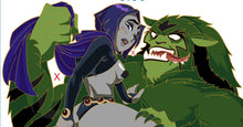 Load image into Gallery viewer, Raven and Werebeast Boy (Open, LE) 2-6 Months