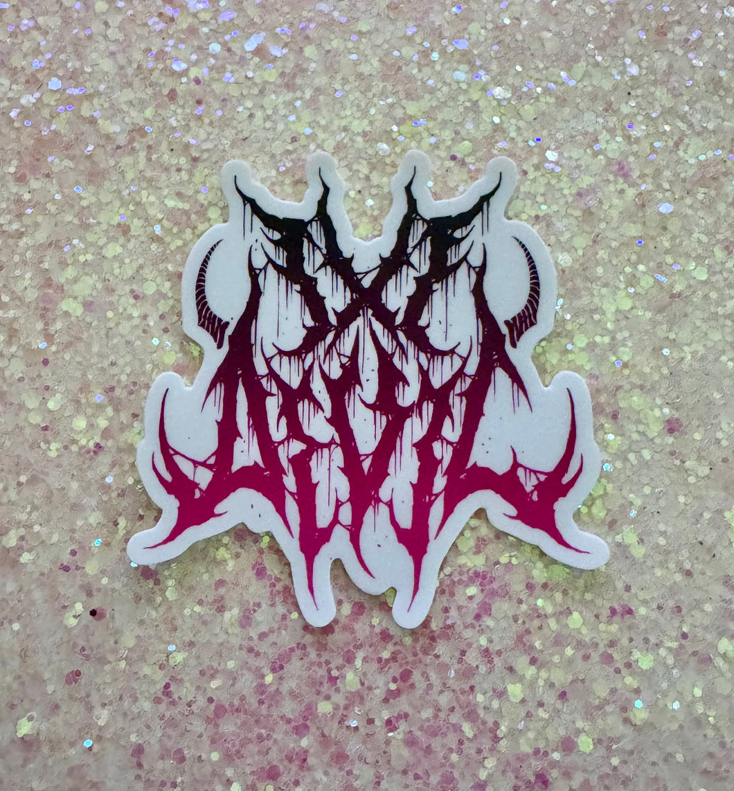 IXIDEVIL LOGO, DIE CUT STICKER